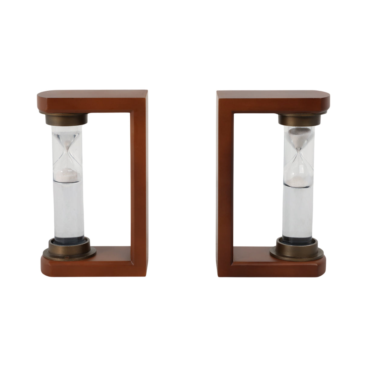 S/2 10" Levine Hourglass Bookends