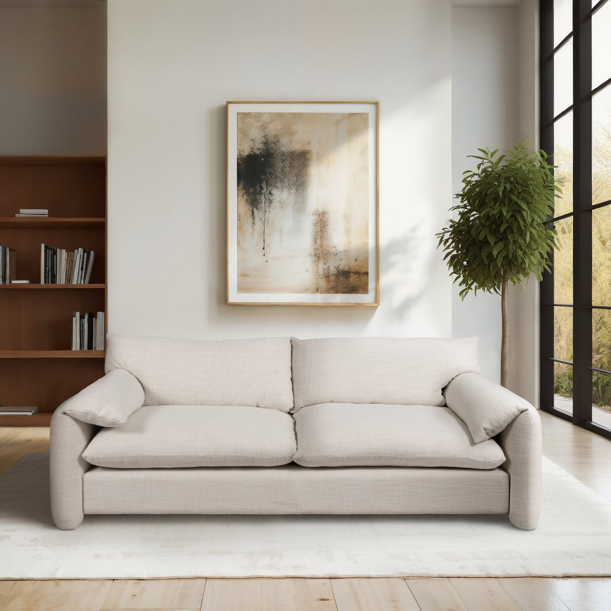 94" Casper Sofa, Ivory