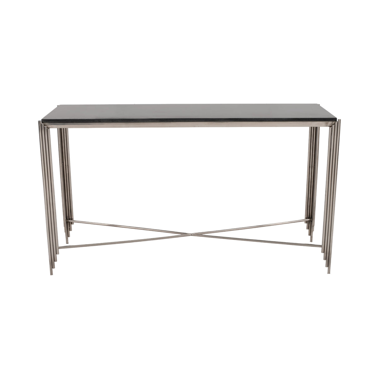 54" Aldine Stainless Steel Console Table