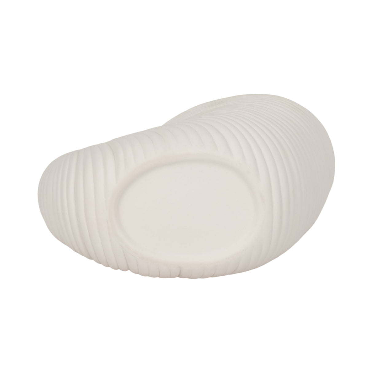 10" Nautilus Shell Planter, White