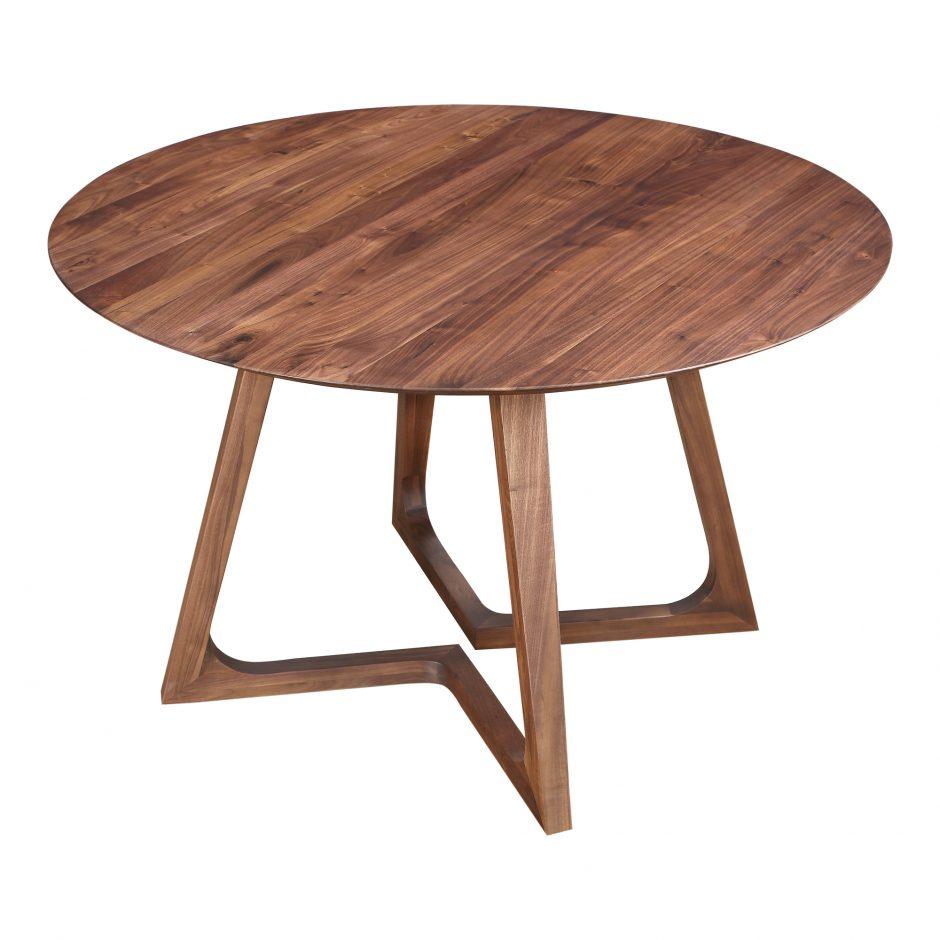 Godenza Dining Table Round Walnut