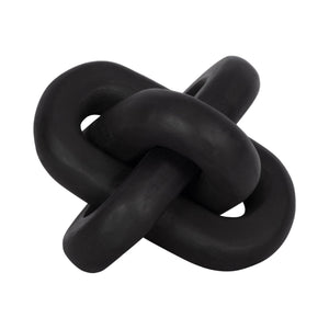 Wood, 6" Decorative Knot, Black