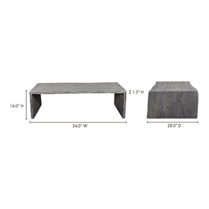 Tyrell Coffee Table Grey Sandblast