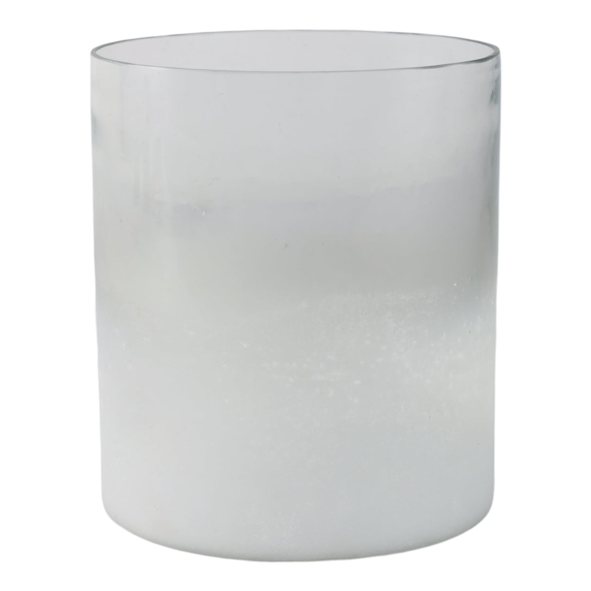 7x6" Frosted Bottom Hurricane, Clear