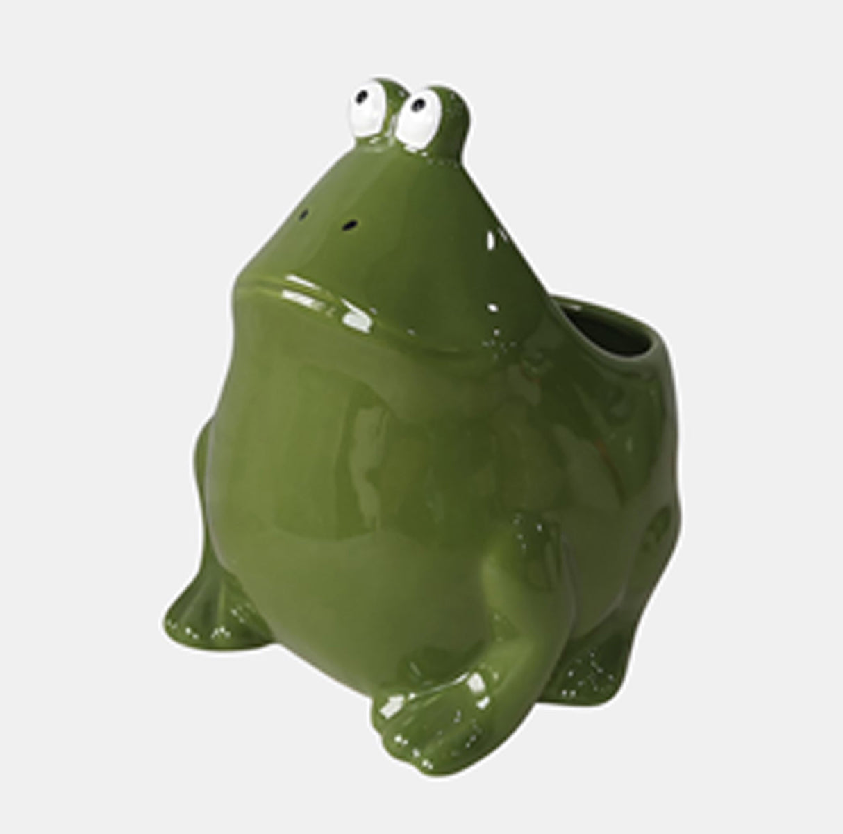 6" Dark Green Frog, Candle