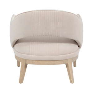 33" Oliveira Accent Chair, Cream