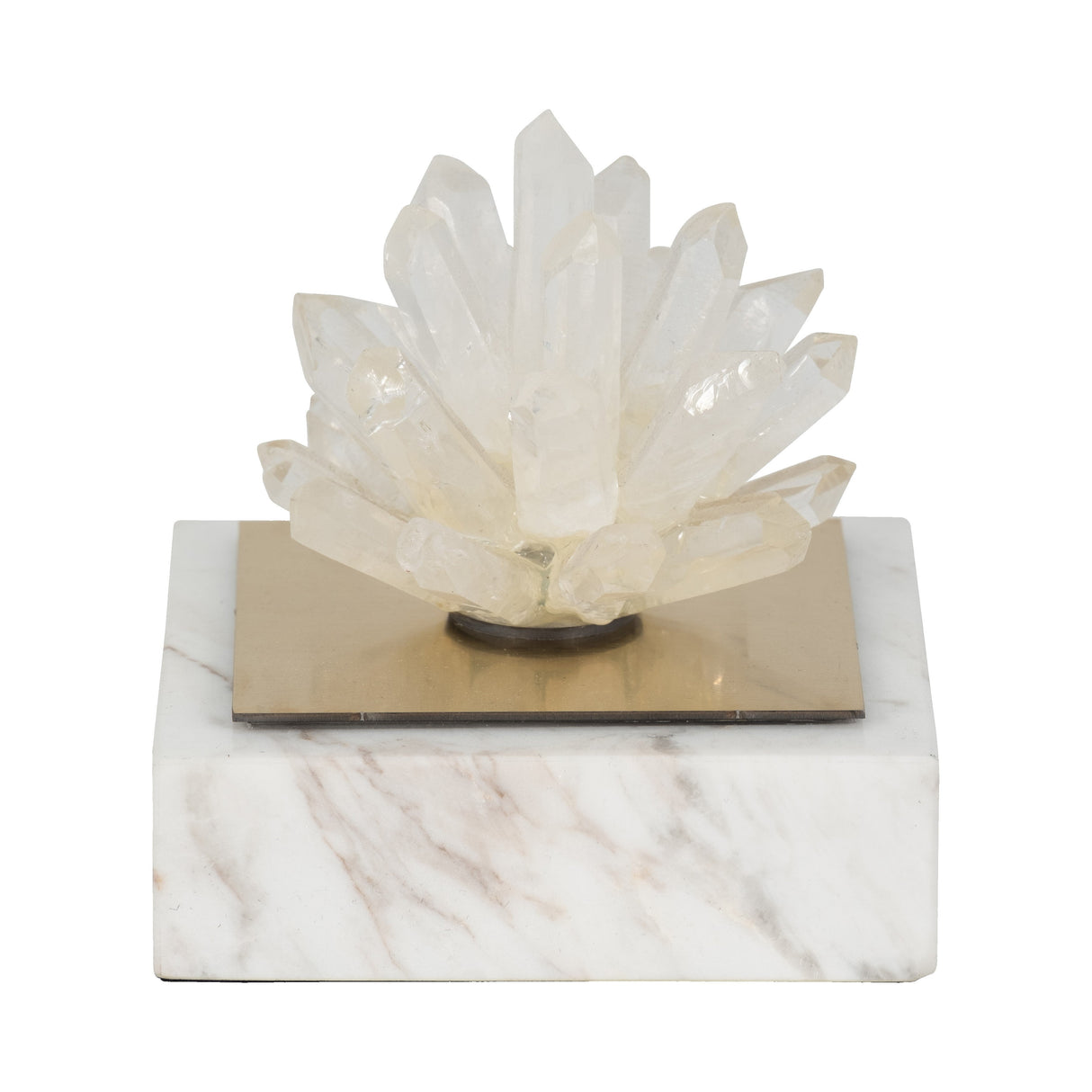 4" Julia Short Crystal And Marble Block