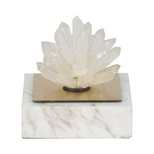 4" Julia Short Crystal And Marble Block