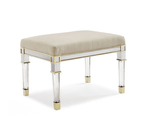 Classic - Silver And Gold Ottoman