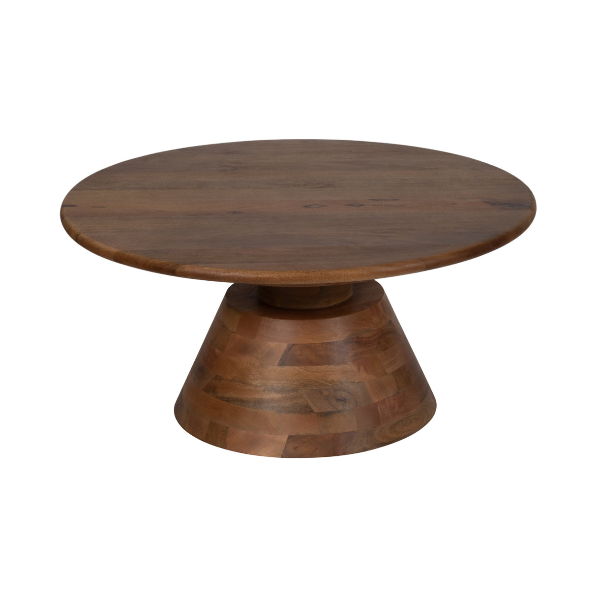 34" Tapered Wood Coffee Table, Natural