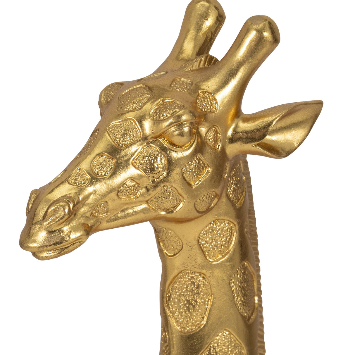 16" Giraffe Head Tabletop Decor, Gold