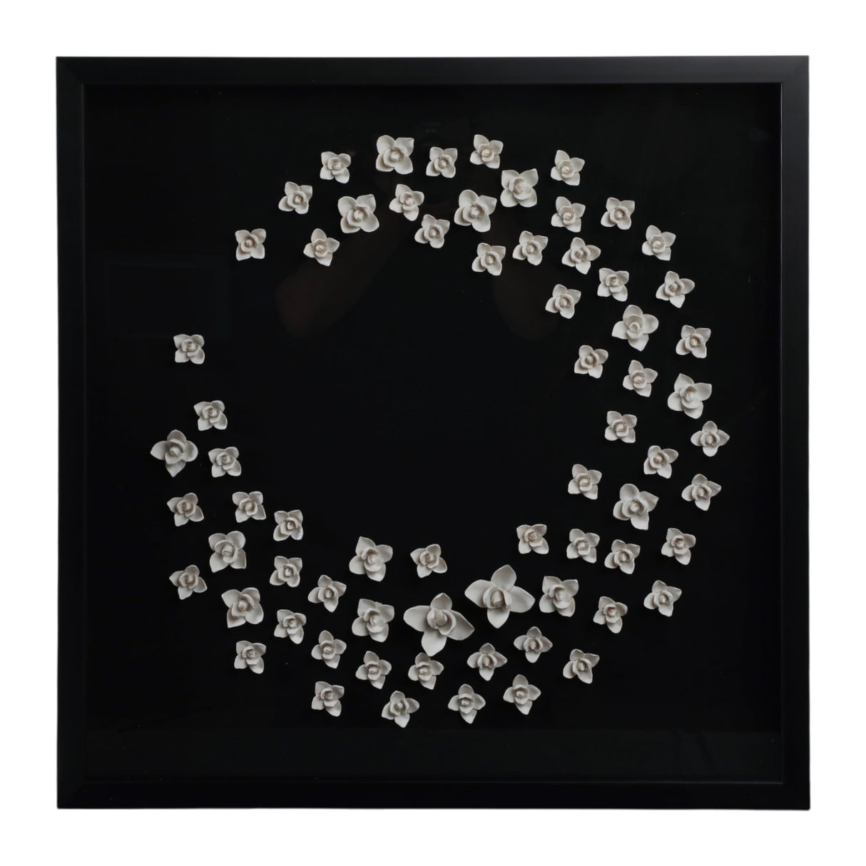 30x30 Jacques Dimensional Flower Shadowbox Art