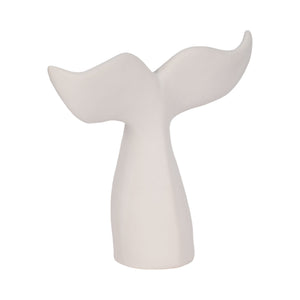 10" Textured Whale Tail, White