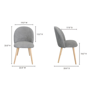 Clarissa Dining Chair Grey-M2