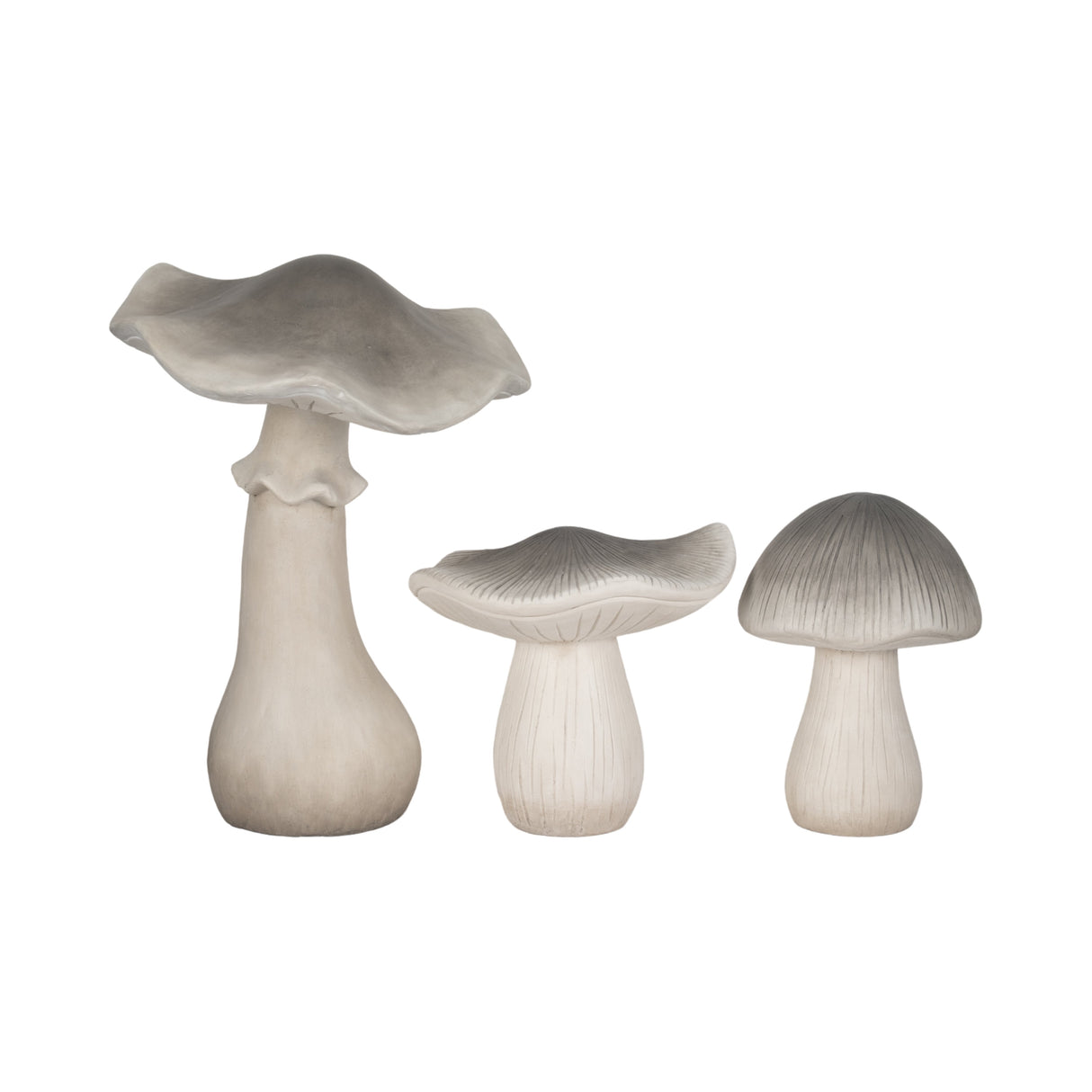 28" Garden Mushroom, Grey