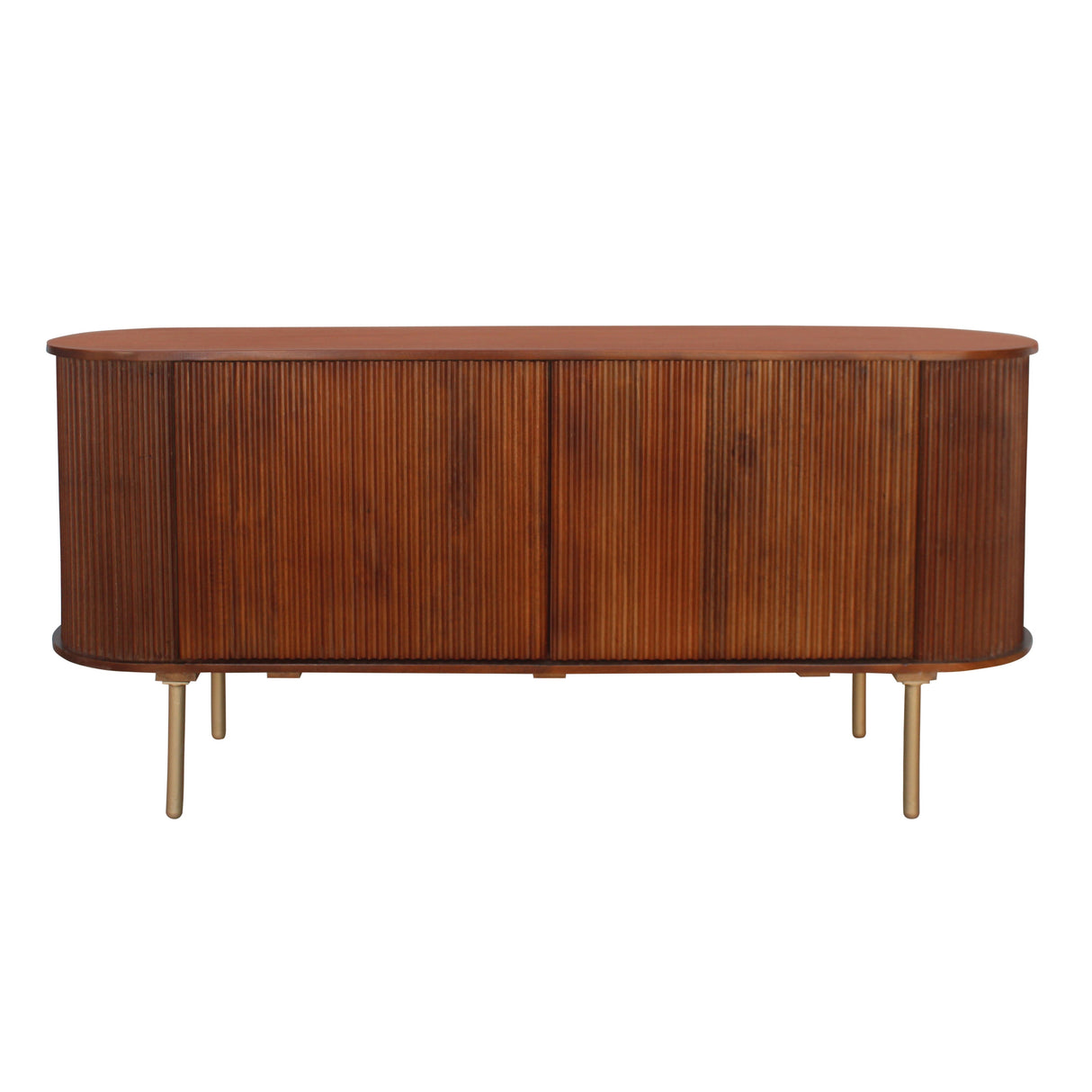 63" Rounded Ridges Sideboard, Brown