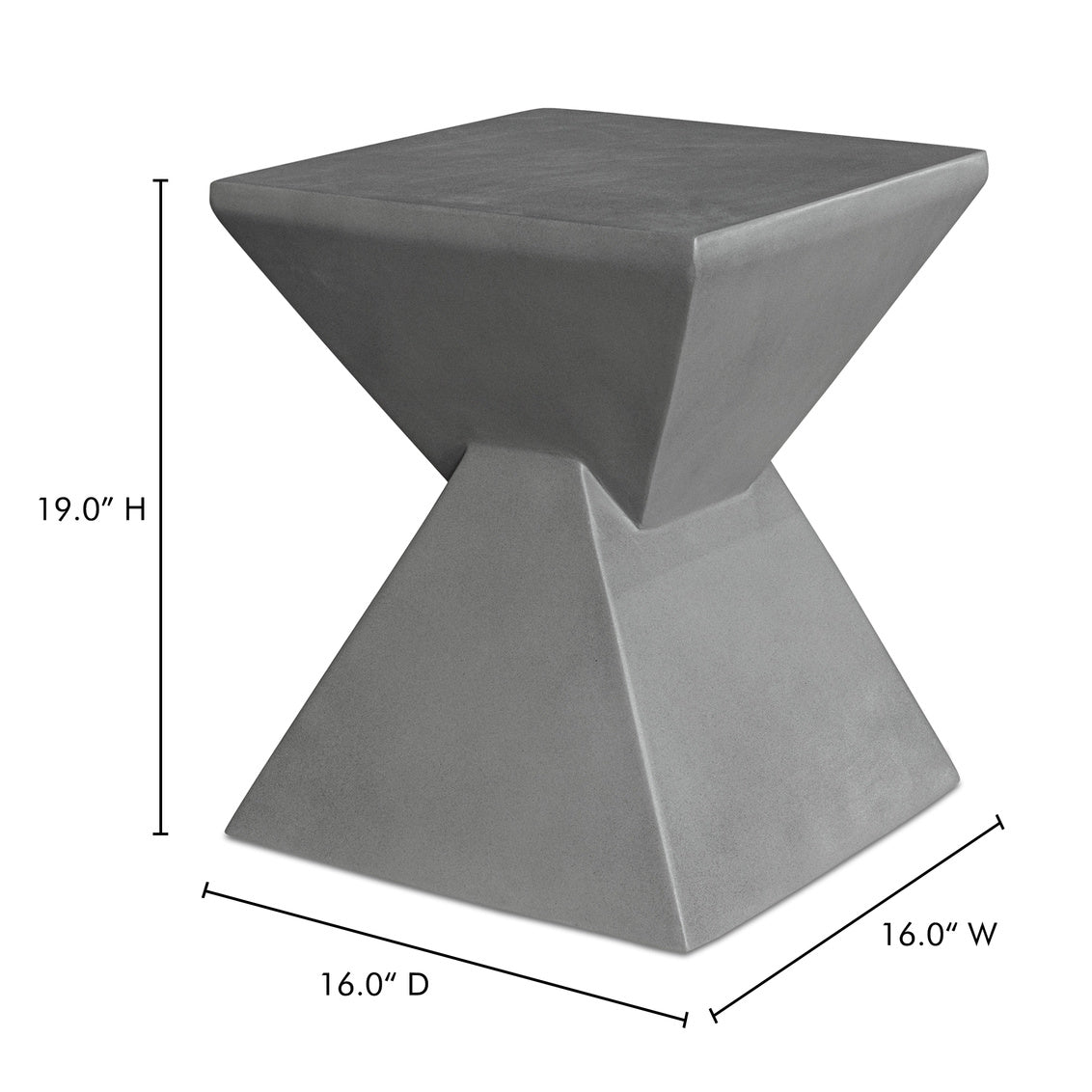 Xero Concrete Stool Lava Grey