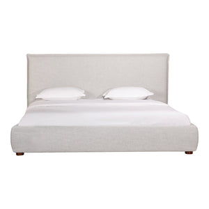 Luzon King Bed Light Grey