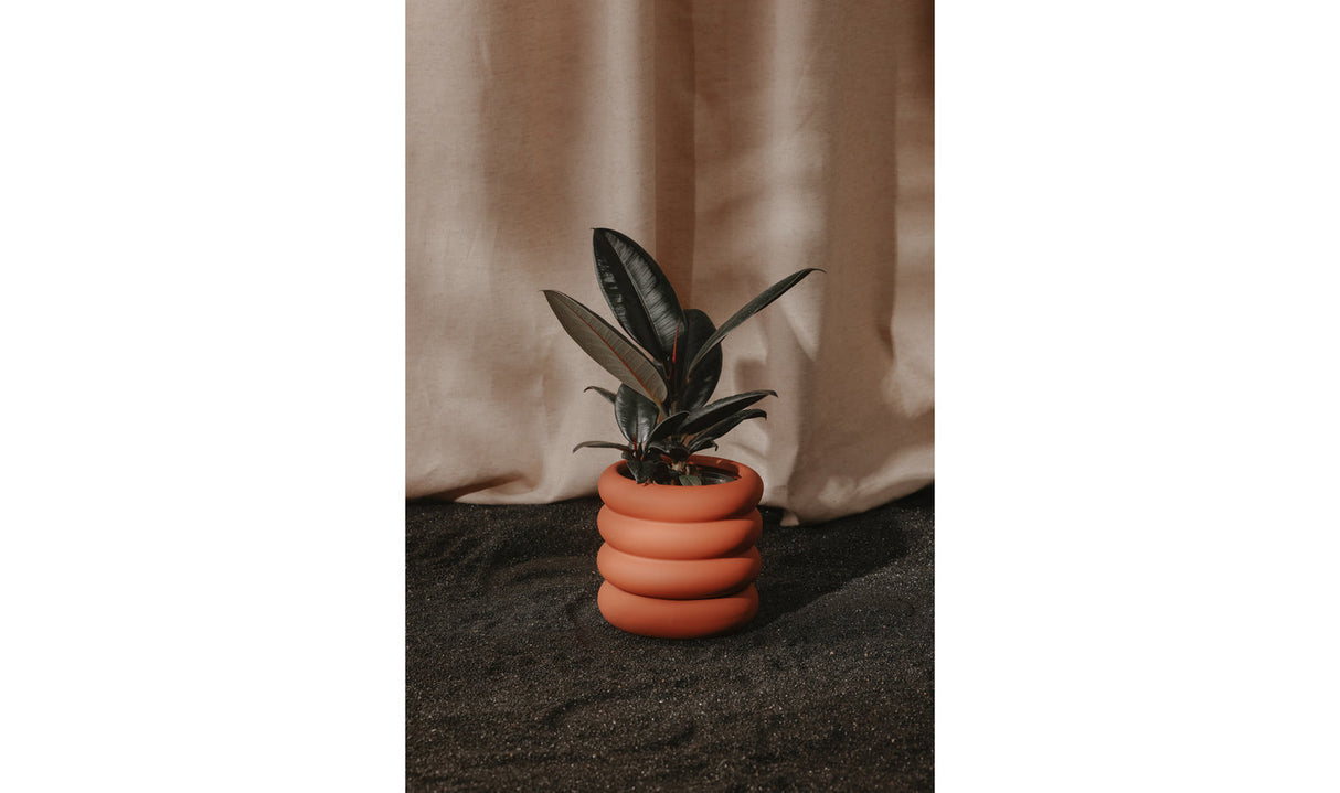 Wava Planter Small Tiger Orange