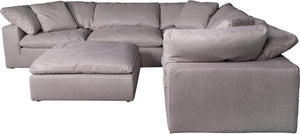 *Clay Modular Sectional Livesmart Fabric Light Grey