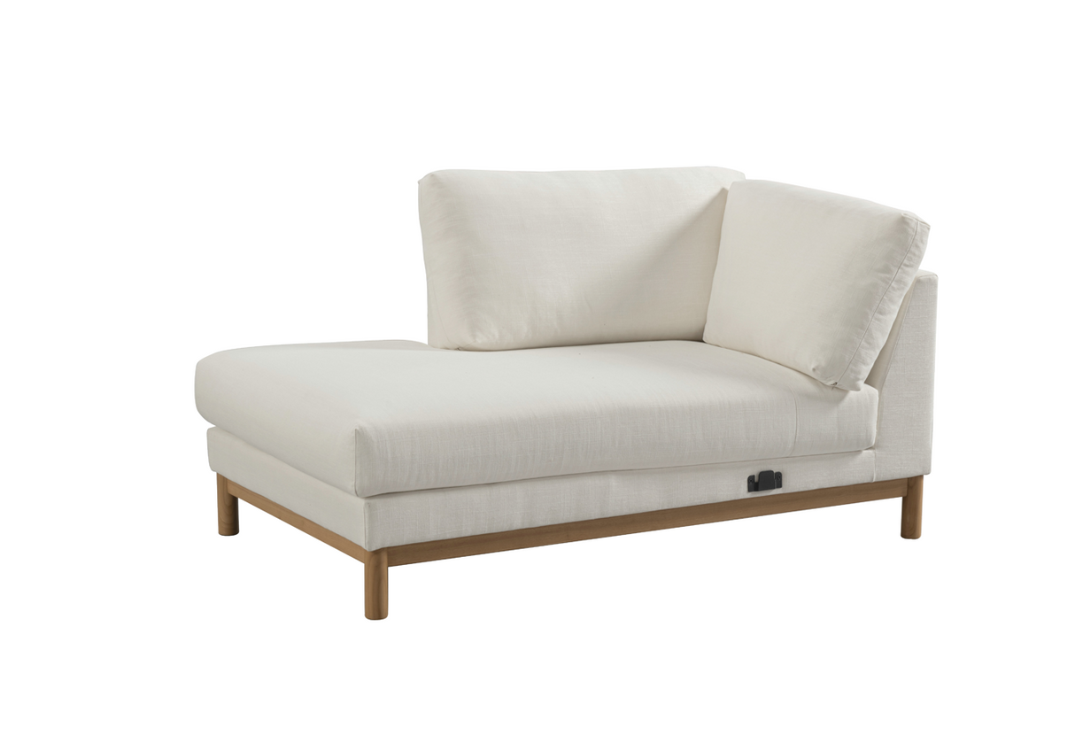 Hargrove Beige Sectional Left Chaise