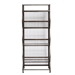 Metal Bin Etagere