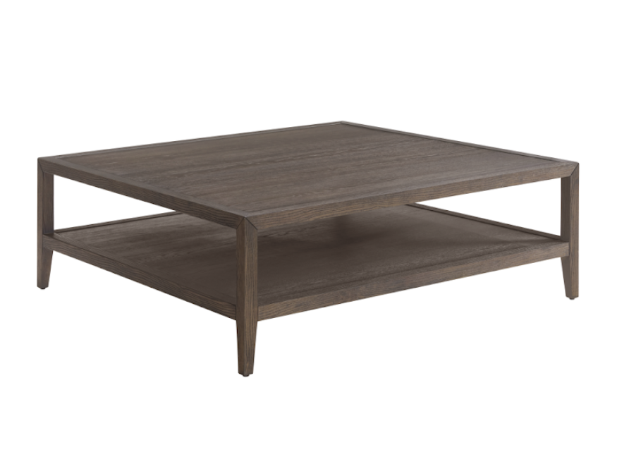 Brown Oak Wood Coffee Table