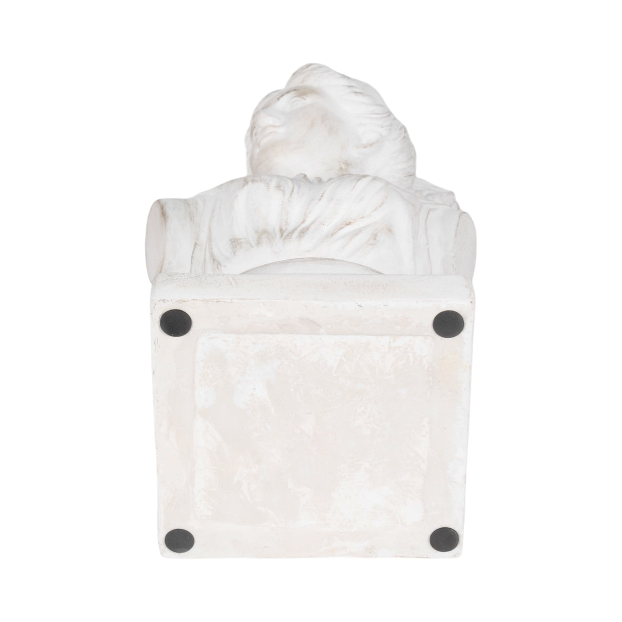 20" Venus Bust Distressed Resin, White