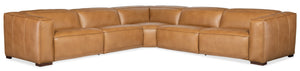 Fresco 5 Seat Sectional 4-Power Recline & Power Headrest