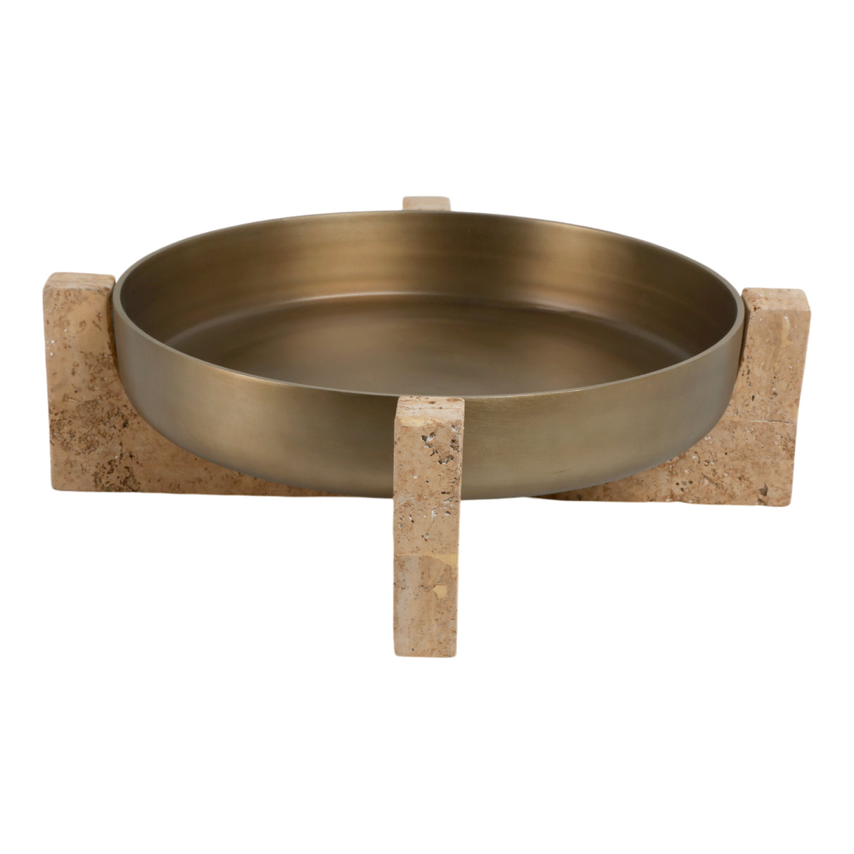 21" FRIDLEY BOWL WITH TRAVERTINE BASE