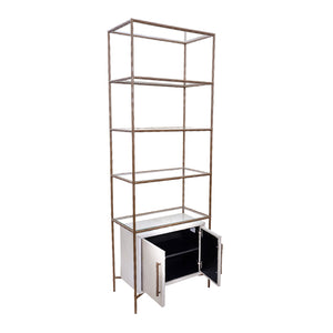 30" Azamara Real Hide Etagere Shelf