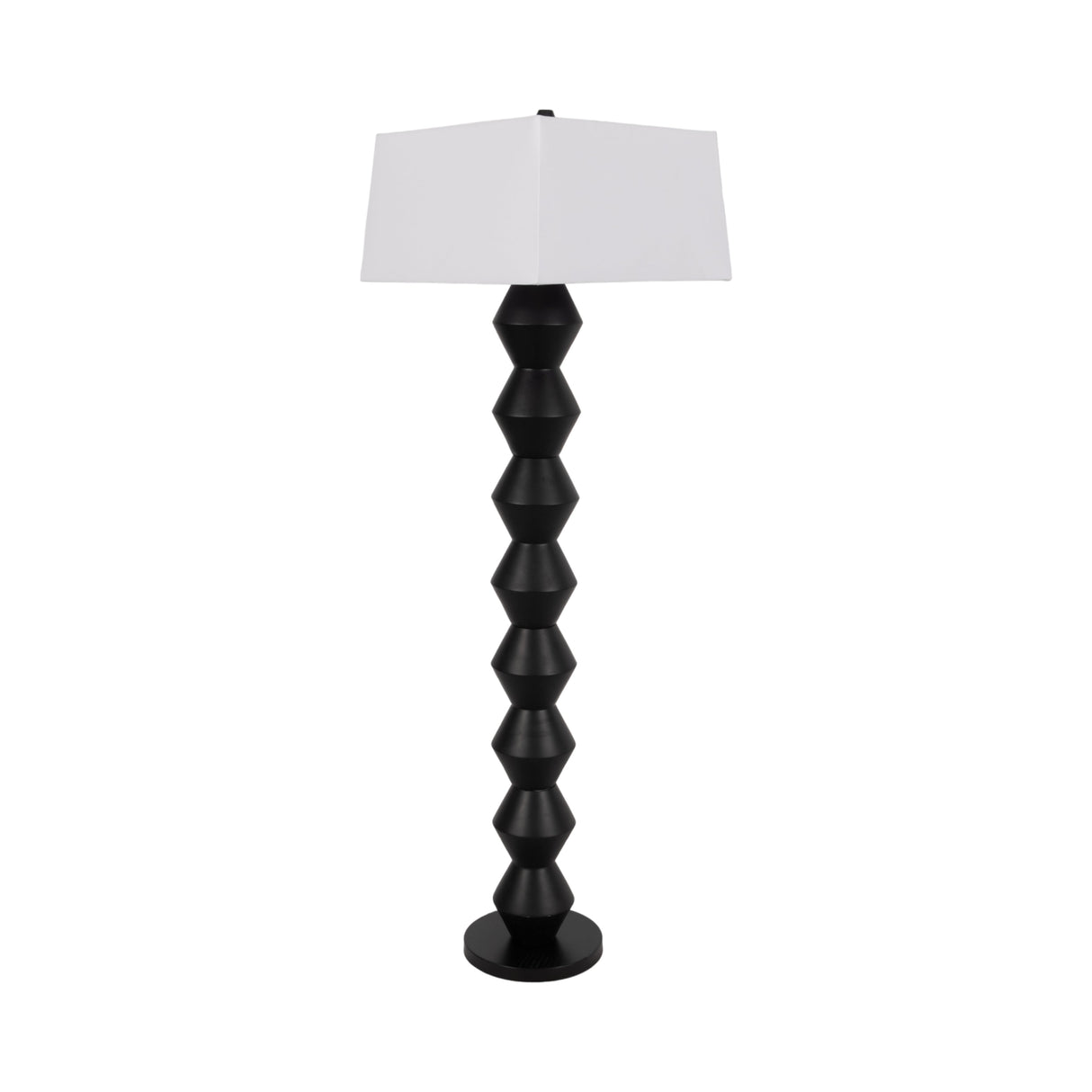 69" Stacked Totem Lamp, Black