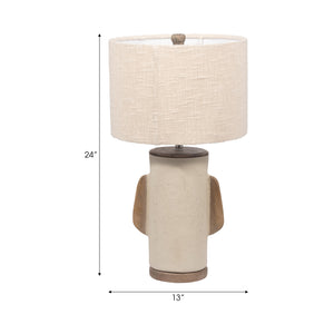 Ecomix, 24" Organic Table Lamp, Ivory