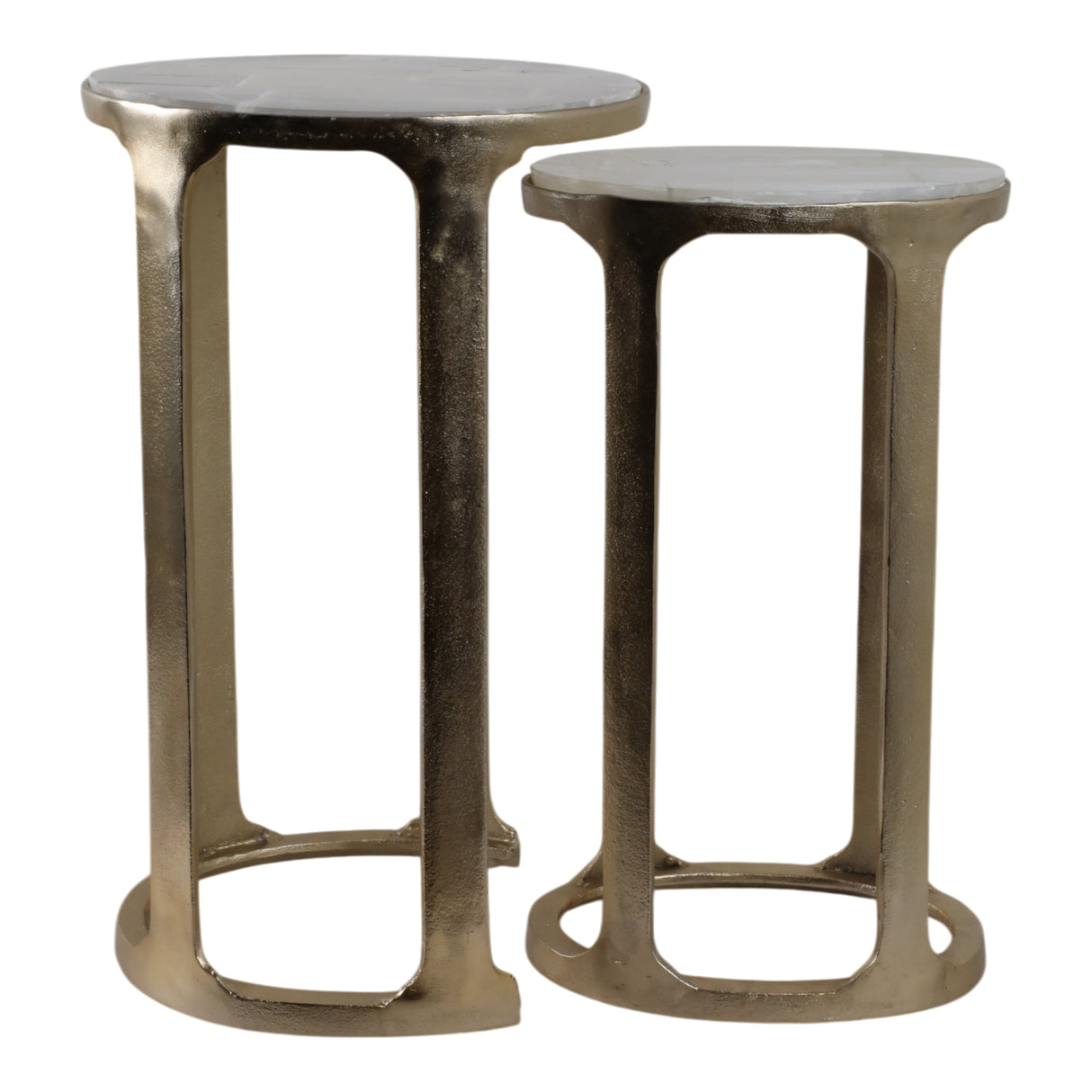 S/2 21/22" SURREY SELENITE TOP ACCENT TABLES
