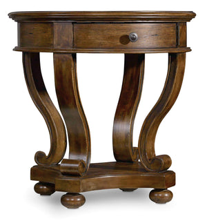 Archivist Round Accent End Table