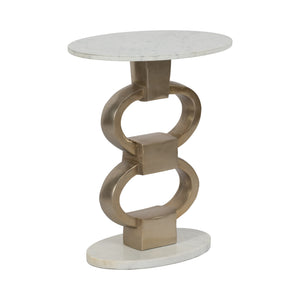 24" Dephine Gold Link Table