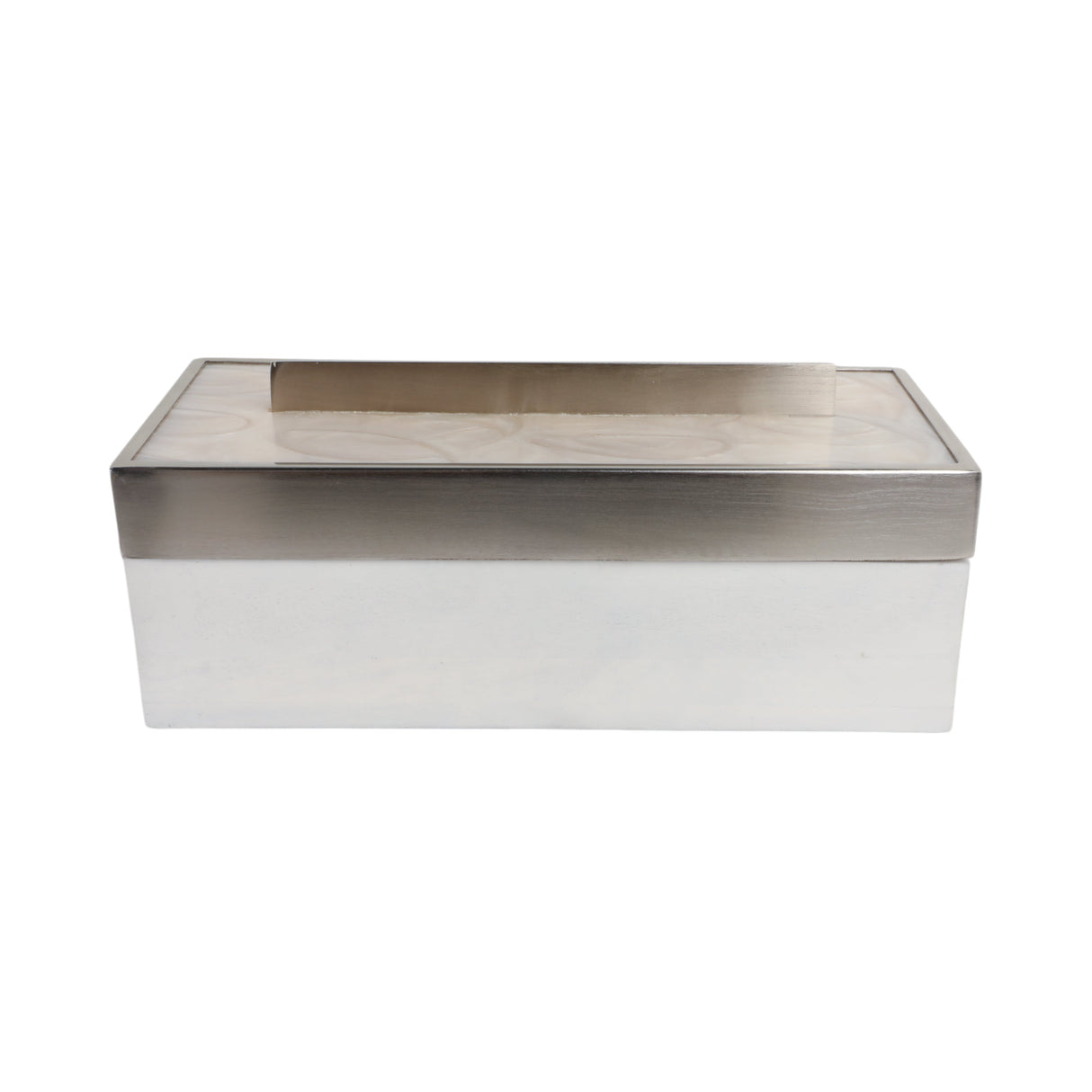 14" Colchester Wood And Mica Resin Box