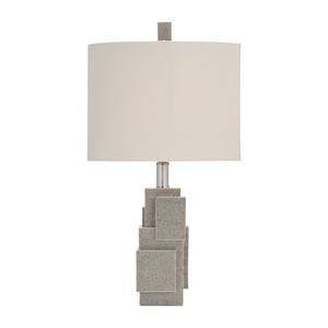 Resin 22" Blocks Table Lamp,gray