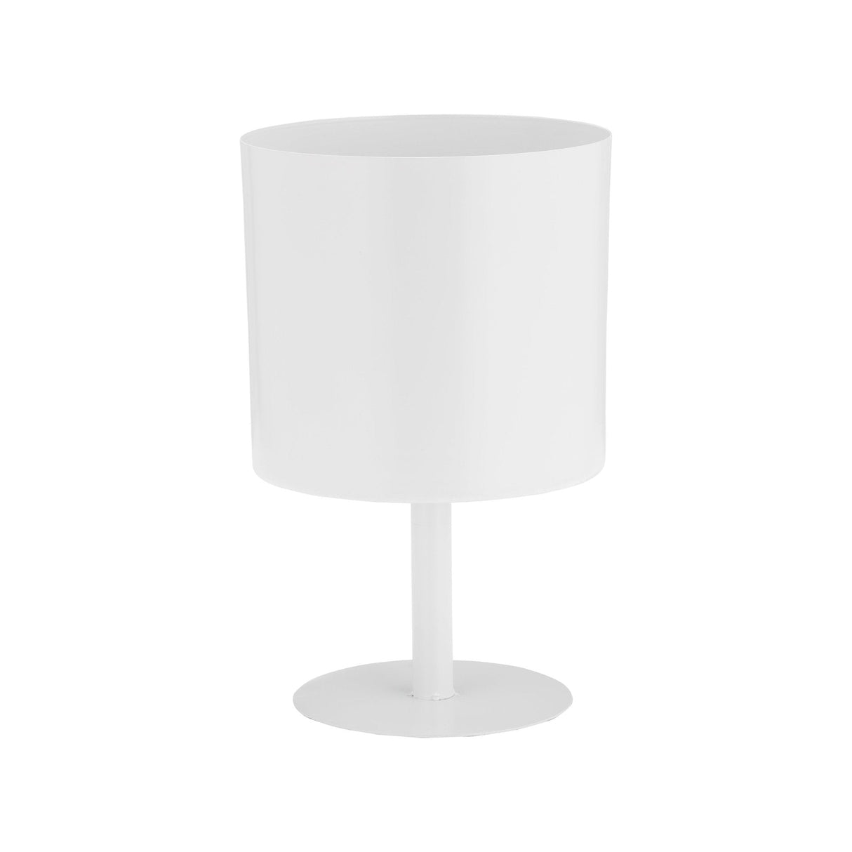 Ec Metal,6",flat Round Base Planter,white