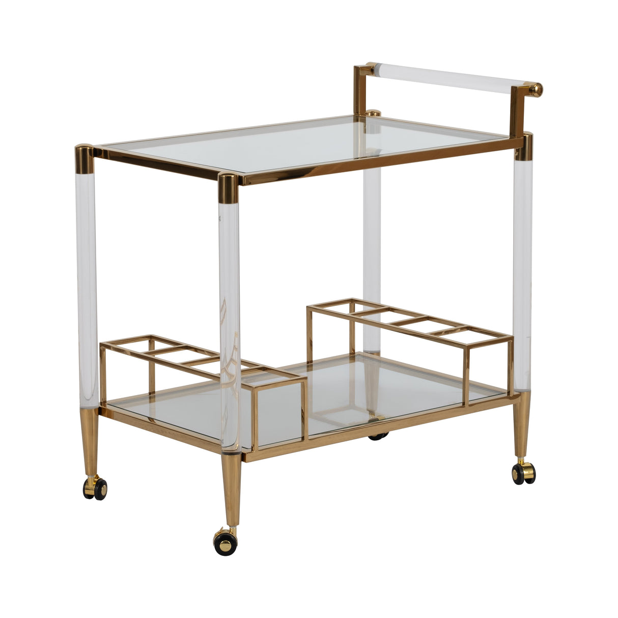 32" Lushley Acrylic Drink Cart