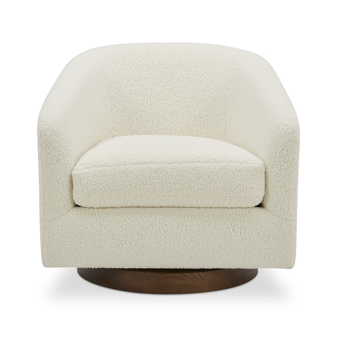 Oscy Swivel Chair Vegan Shearling White