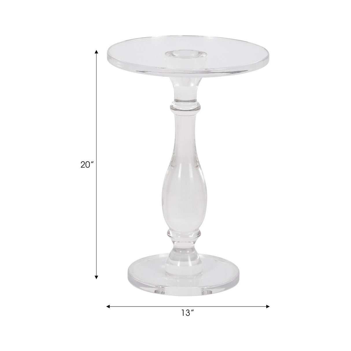 20" Nivine Acrylic Accent Table