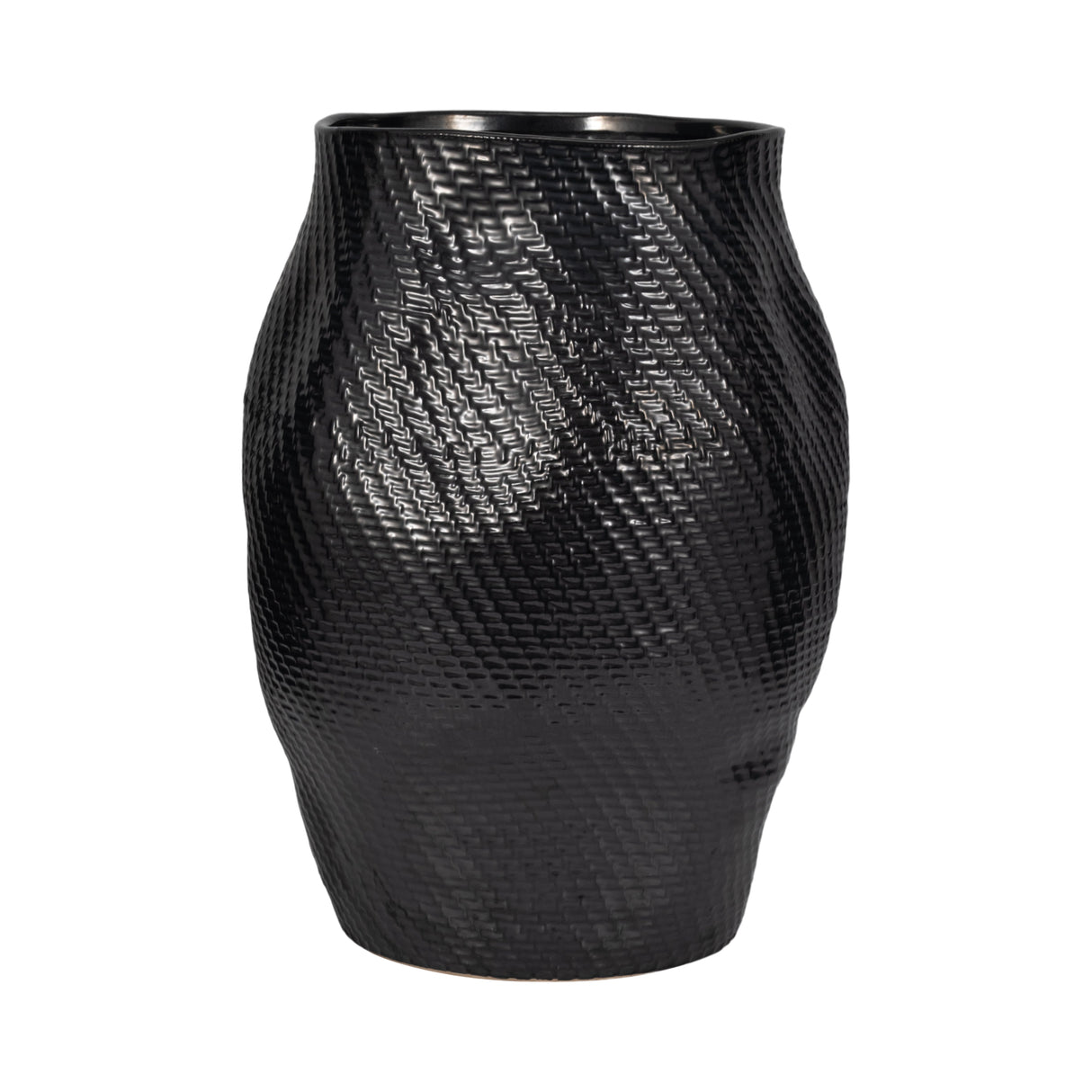 21" Sobaek Large Vase, Black