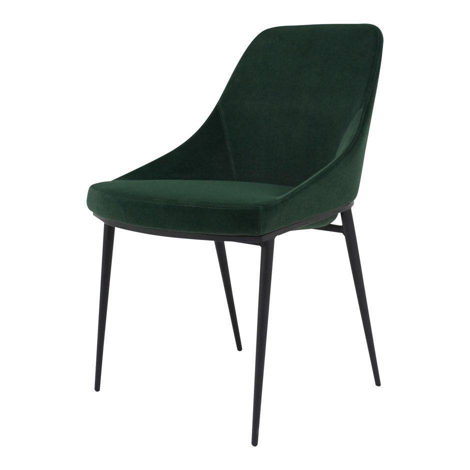 Sedona Dining Chair Green Velvet-M2