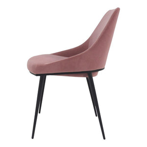 Sedona Dining Chair Pink Velvet-M2