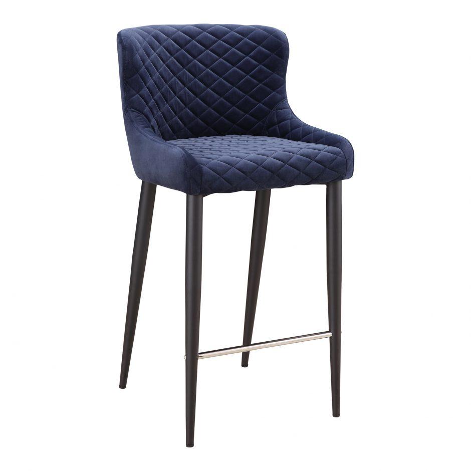 Etta Counter Stool Dark Blue