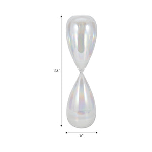 23" Cassandra Large Irridescent Hourglass