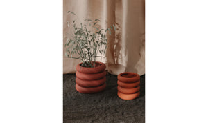 Wava Planter Small Tiger Orange