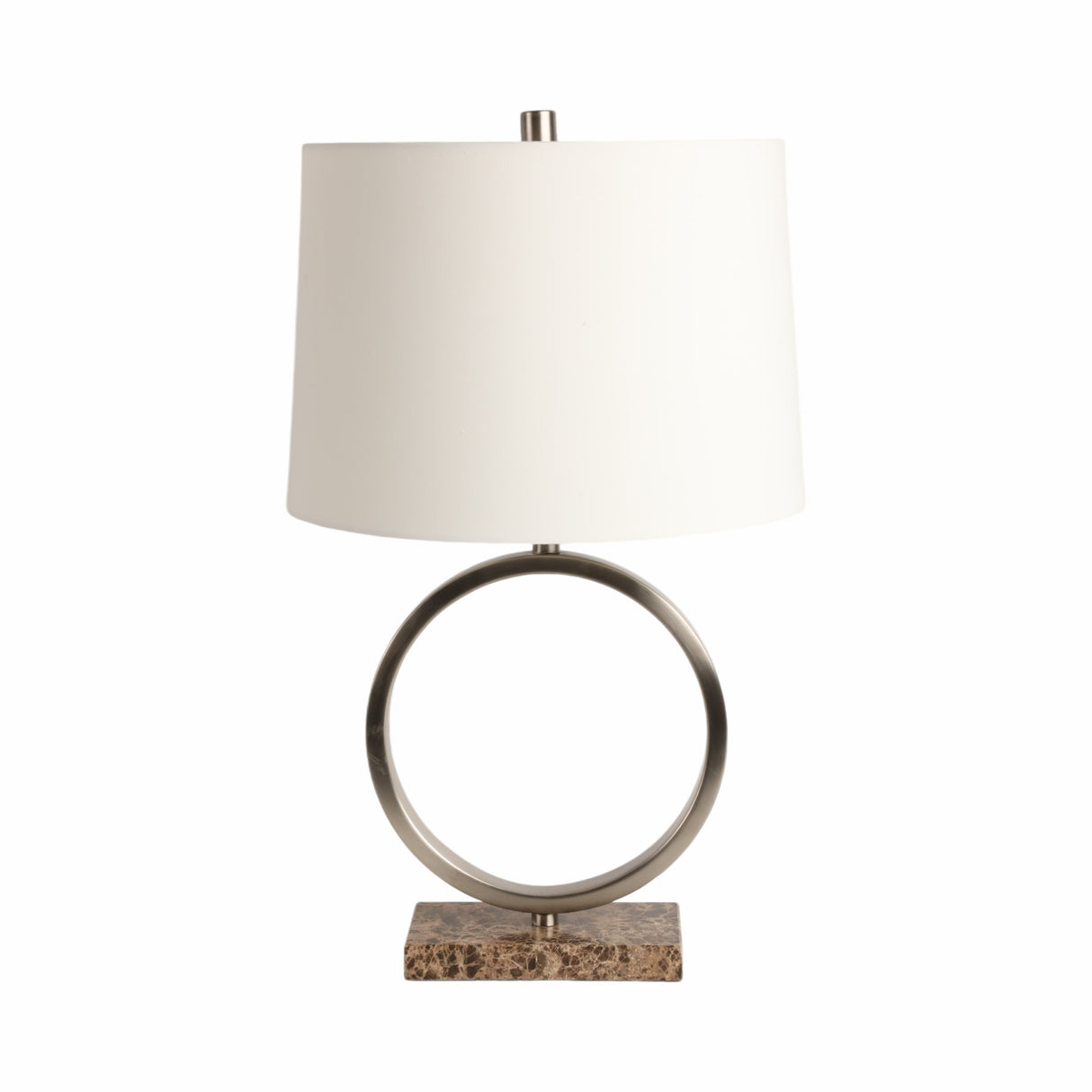 24" Nashik Metal And Marble Table Lamp