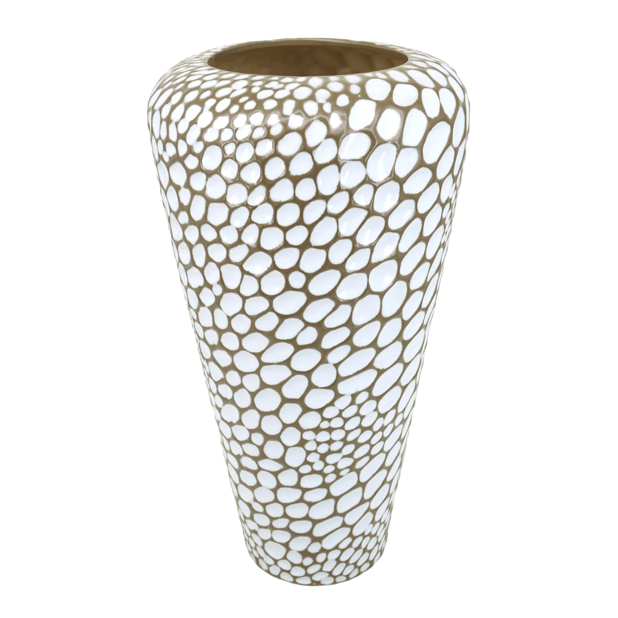 24" Puteri Ceramic Small Floor Vase